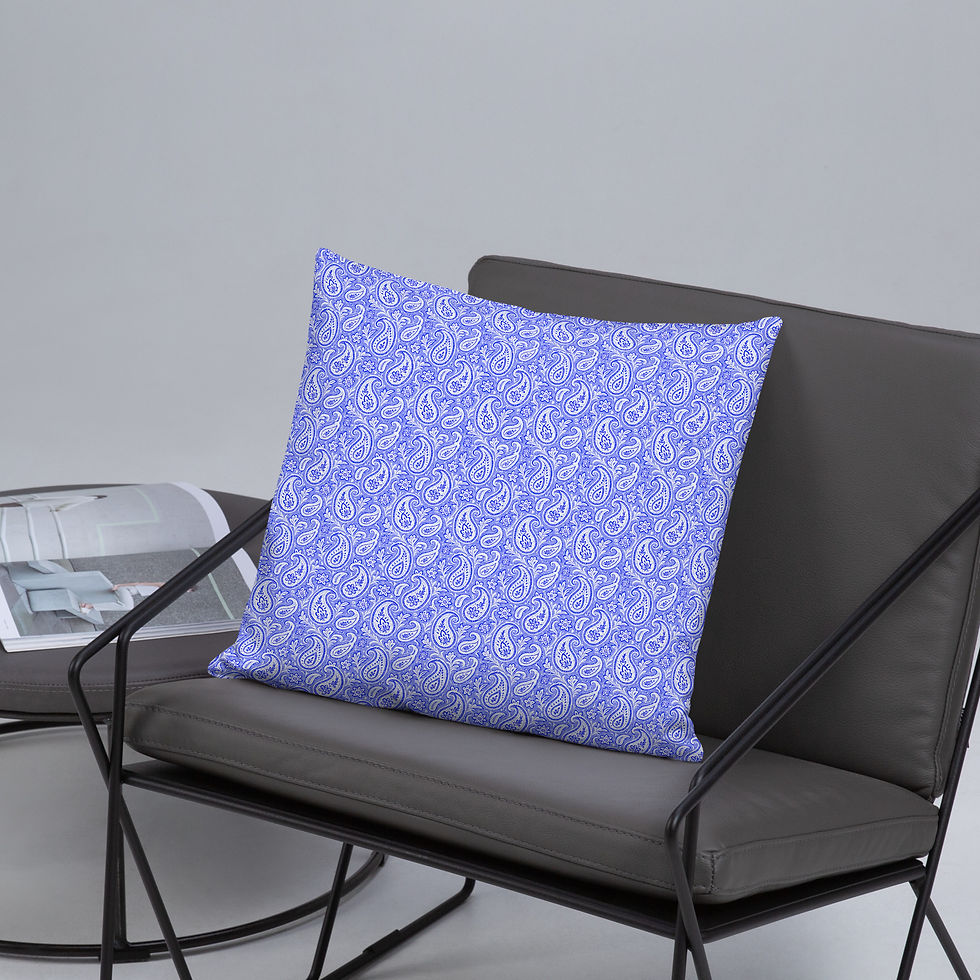 Thumbnail: Pais (Lt/Deep Blue) - Basic Pillow