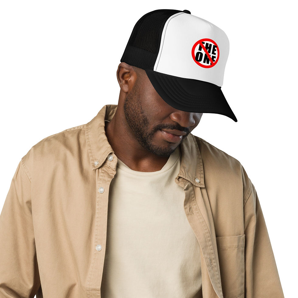 Thumbnail: Not The One (Blkletter) - Foam trucker Snapback (DTF)