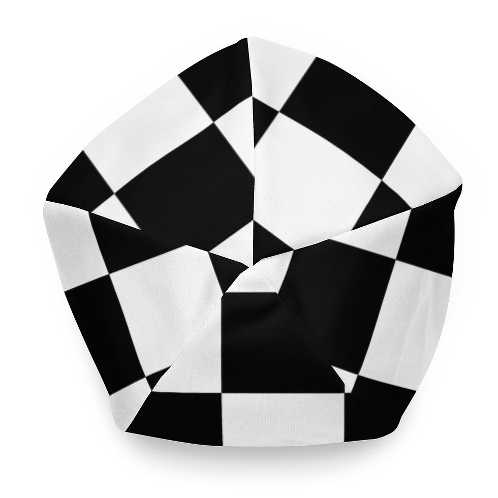 Thumbnail: Checker All-Over Print Beanie
