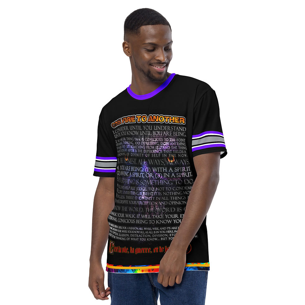 Thumbnail: One Fire To Another Splash -  Men's Tee (Blacklight)