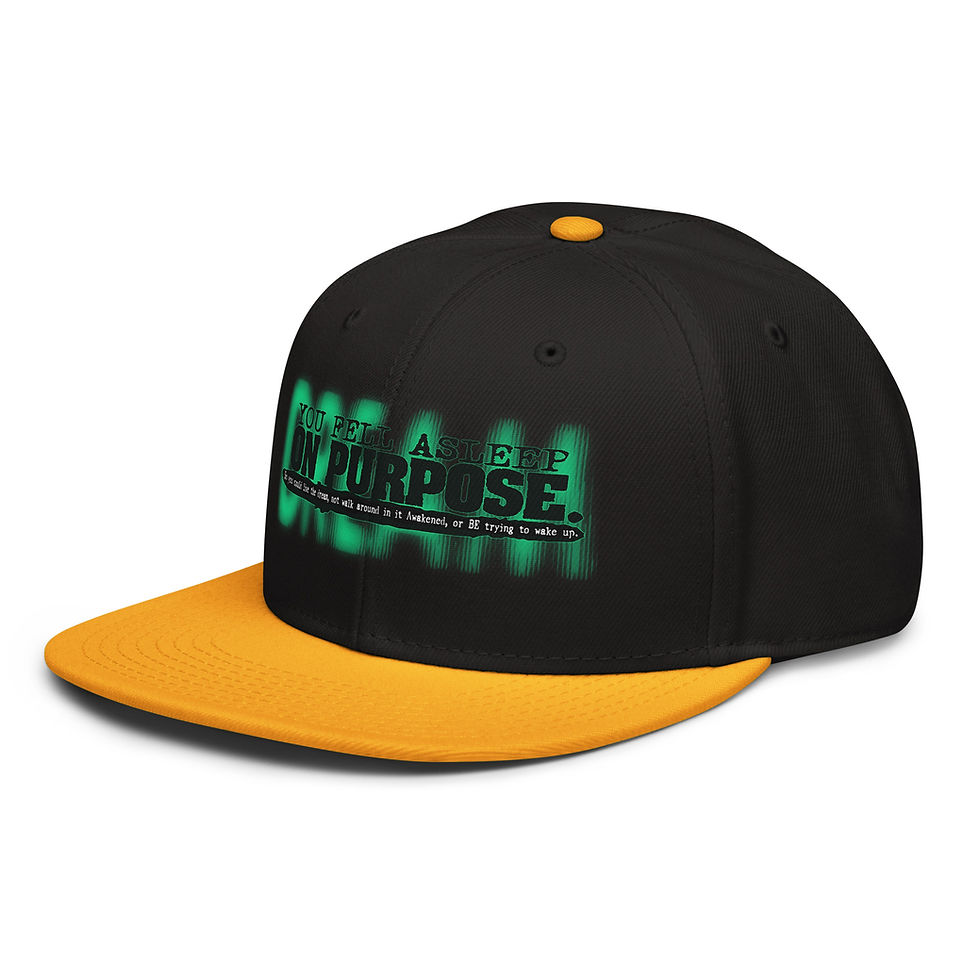 Thumbnail: Sleep On Purpose (Blk Green) - Snapback