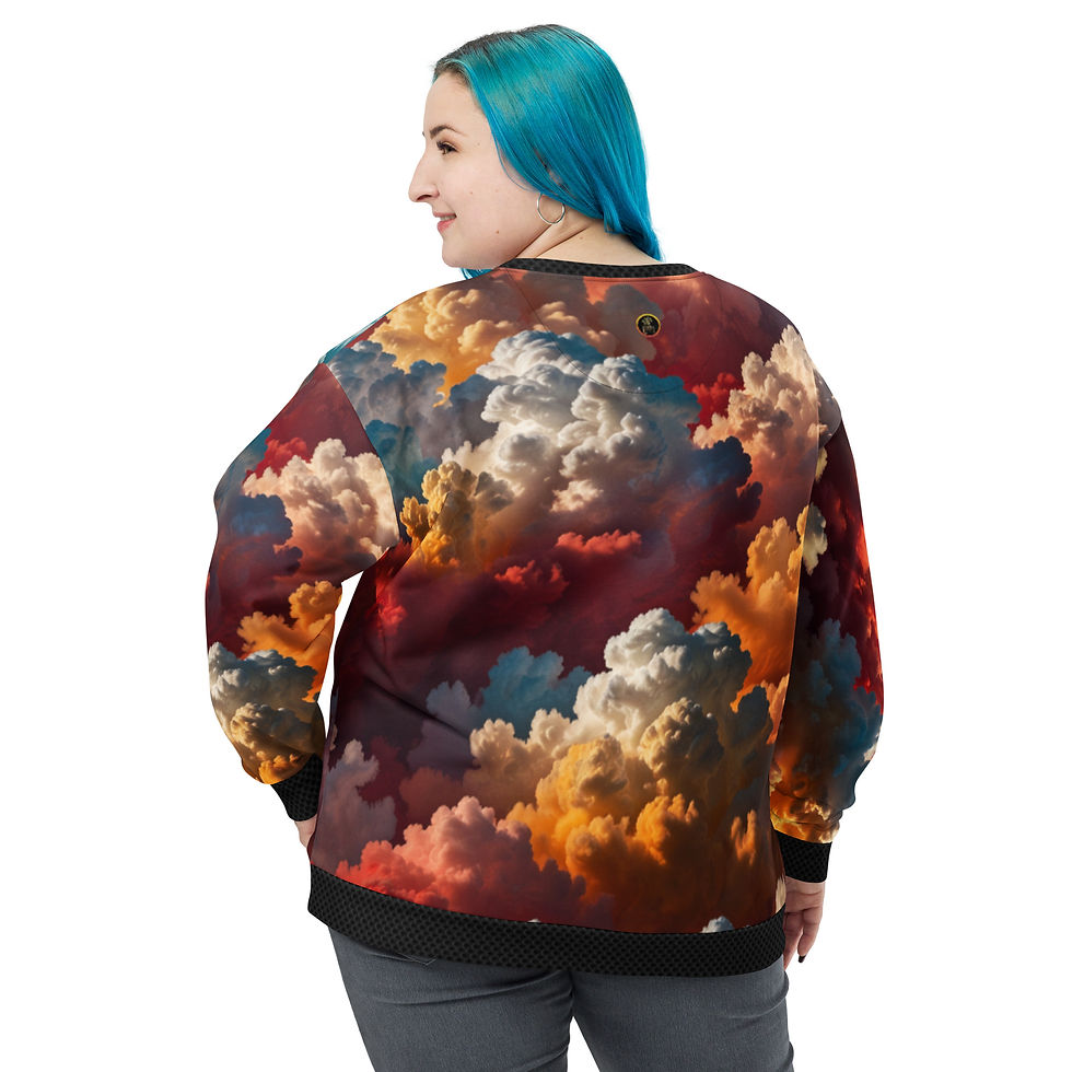 Thumbnail: I Love Um... (whtletter)/Head In The Clouds - Unisex Sweatshirt
