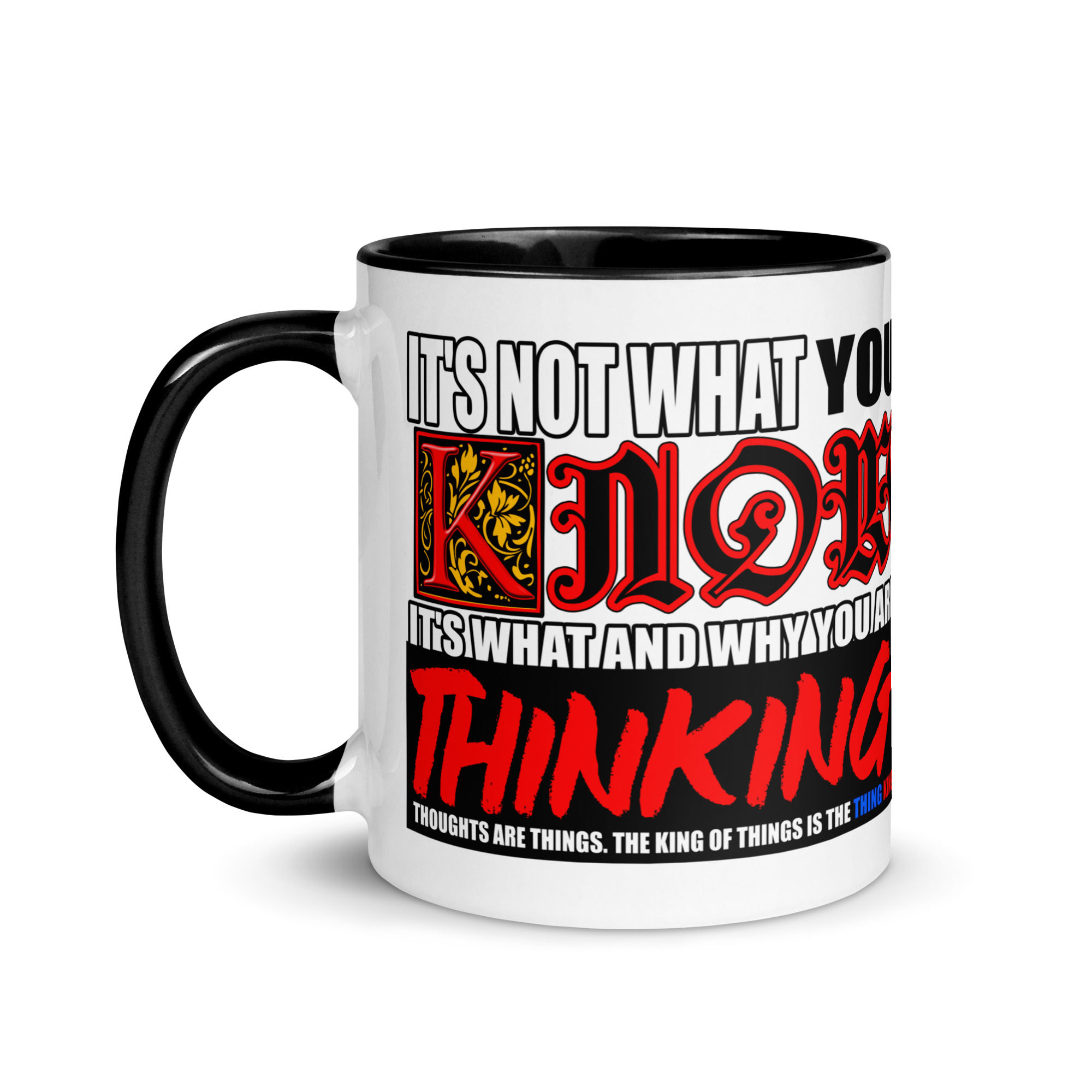 It's Not What You KNOW (Whtletter/SRT Logo) - Mug w/Color Inside
