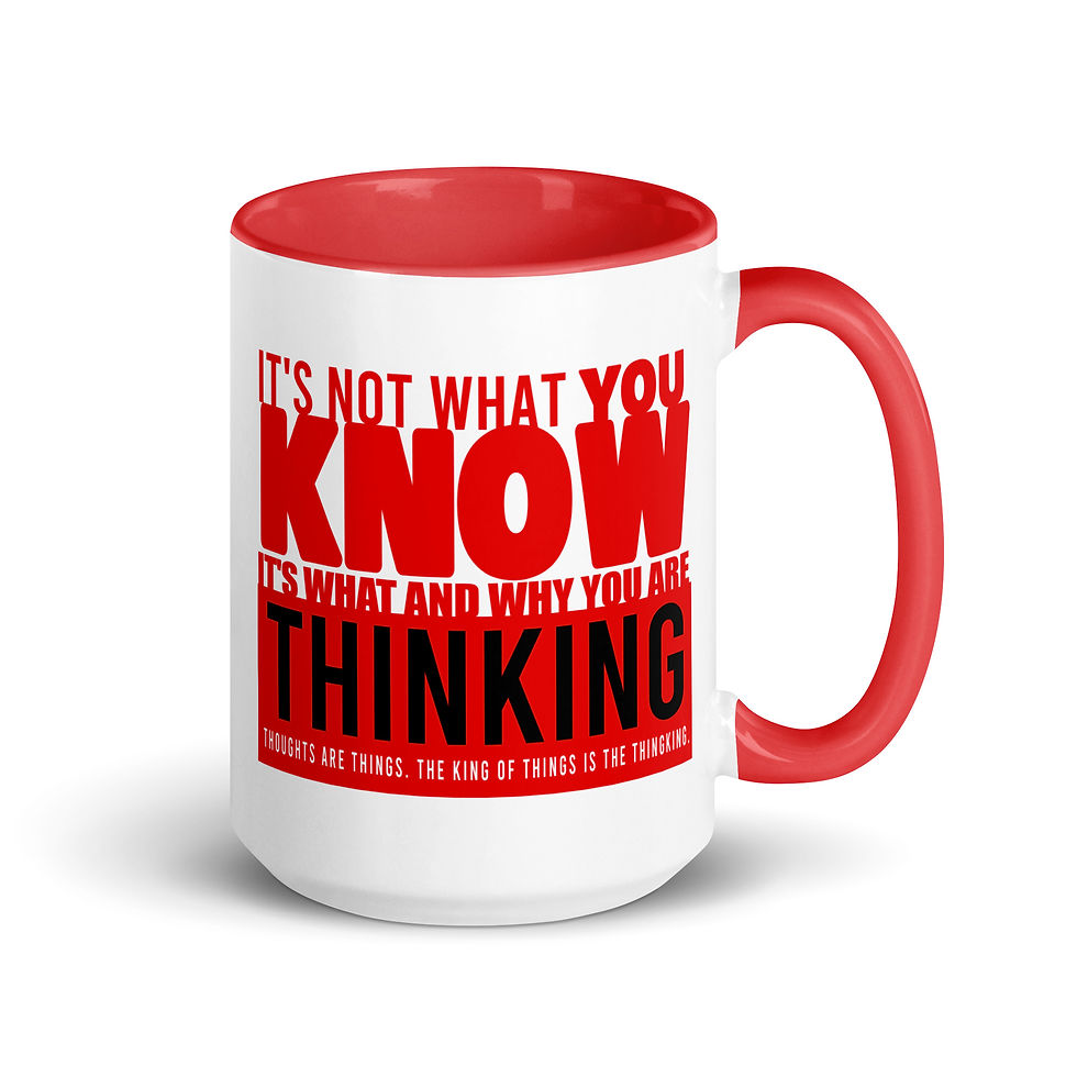 Thumbnail: It's Not What You KNOW (Redletter/SRT Logo) - Mug w/Color Inside
