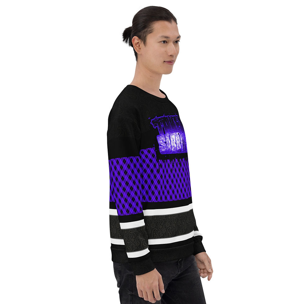 Thumbnail: Take A Sabbath (Blacklight/Rael) - Unisex Sweatshirt