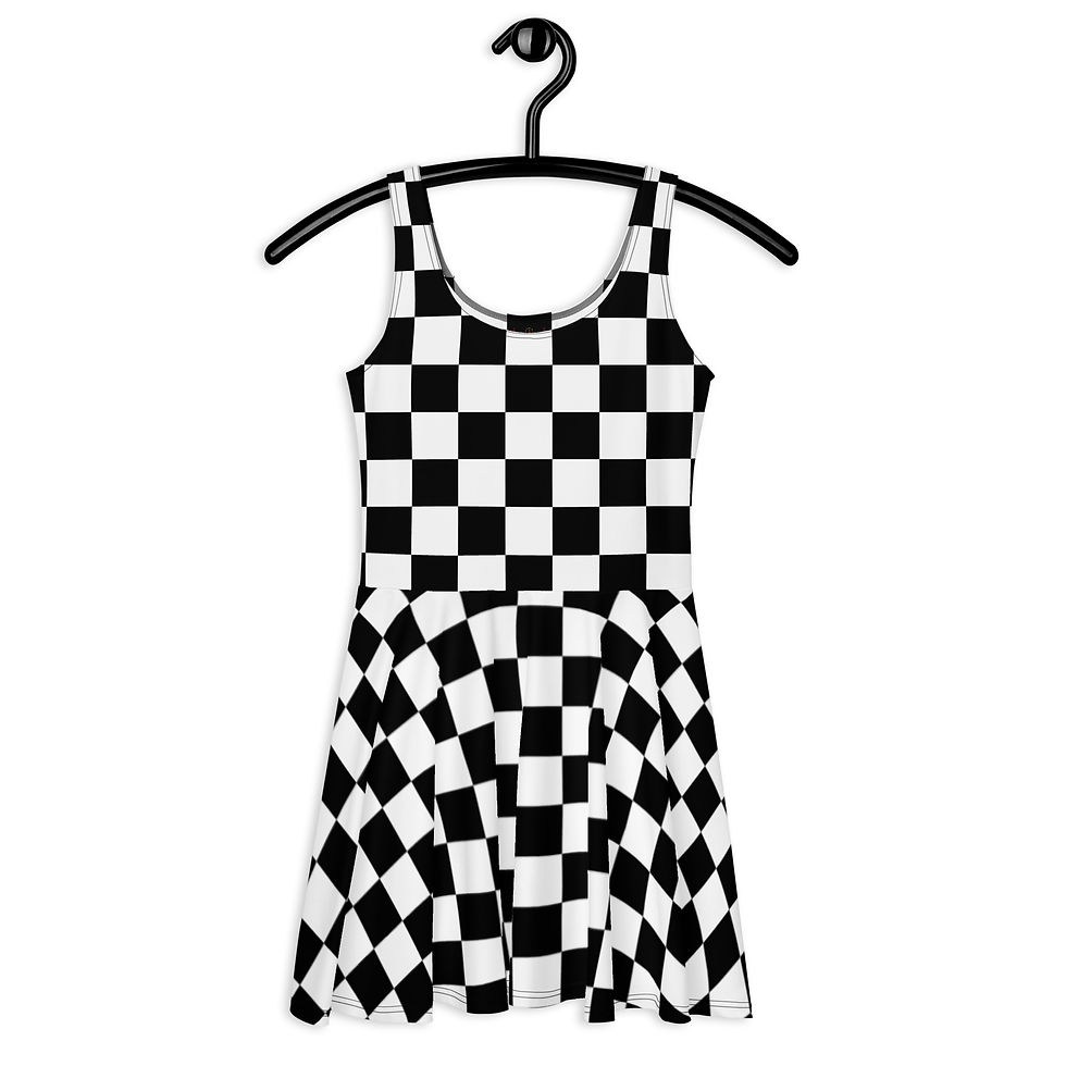 Thumbnail: Checker Skater Dress