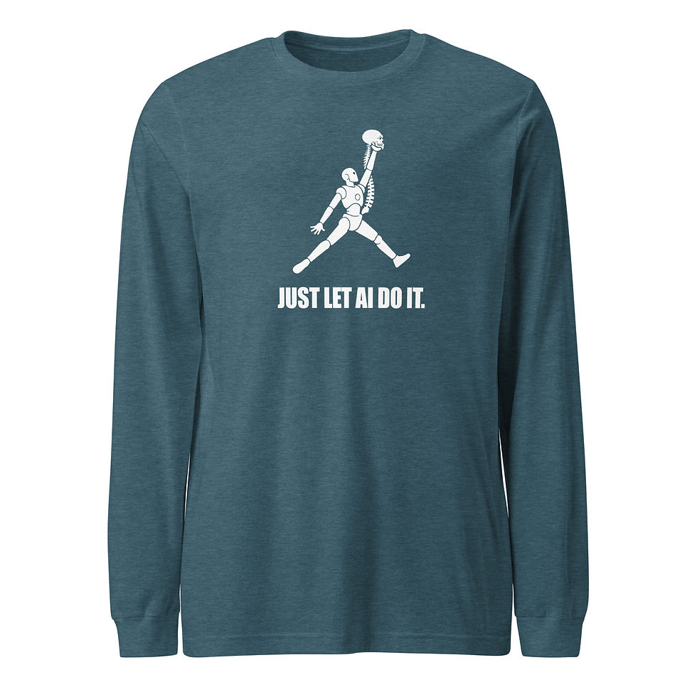 Thumbnail: Just Let AI Do It - Bel+Can Unisex Long Sleeve Tee copy