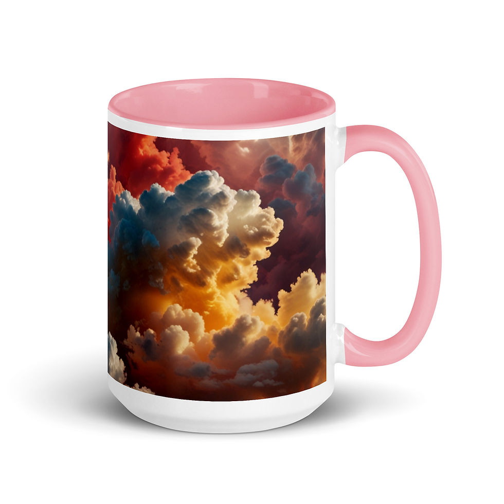 Thumbnail: Head In The Clouds Mug with Color Inside