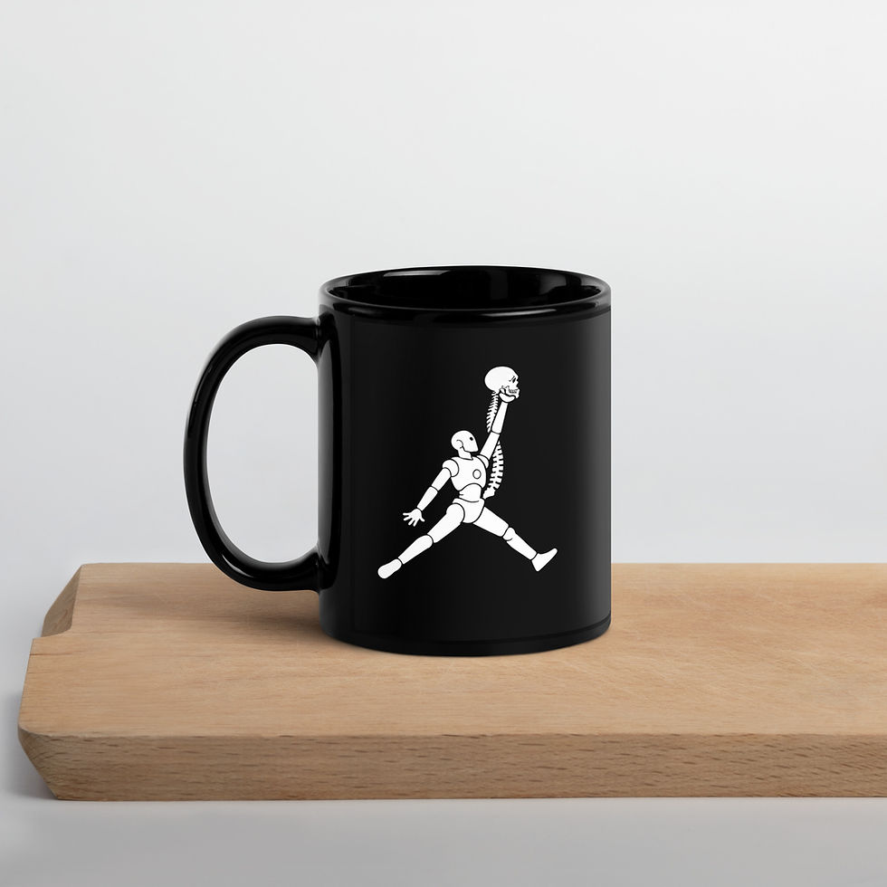 Thumbnail: Just Let AI Do It (Whtletter) - Black Glossy Mug