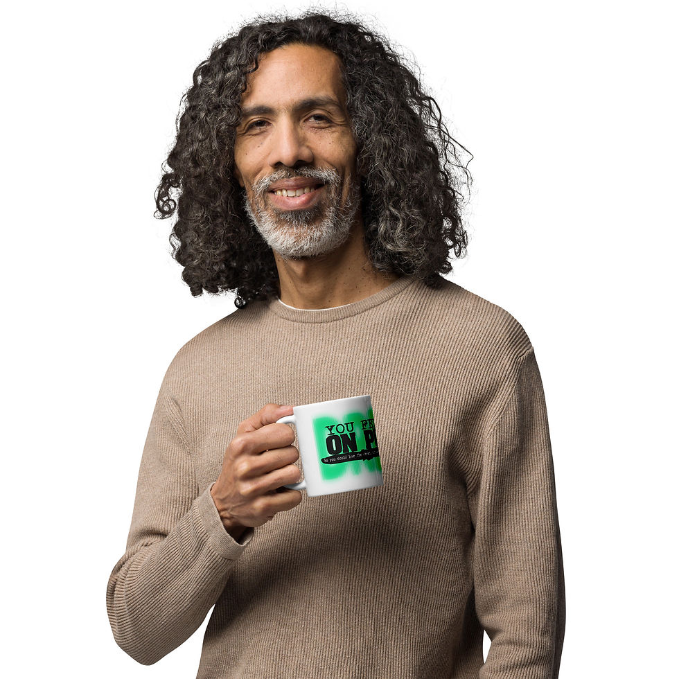 Thumbnail: Sleep On Purpose (Blk/Green) - White glossy mug