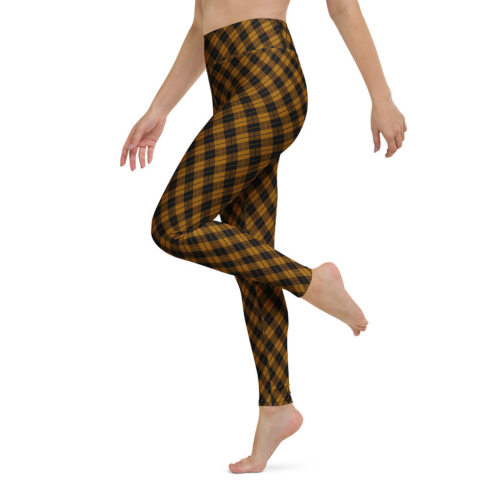 Thumbnail: SRL (Gold 03 plaid) Yoga Leggings