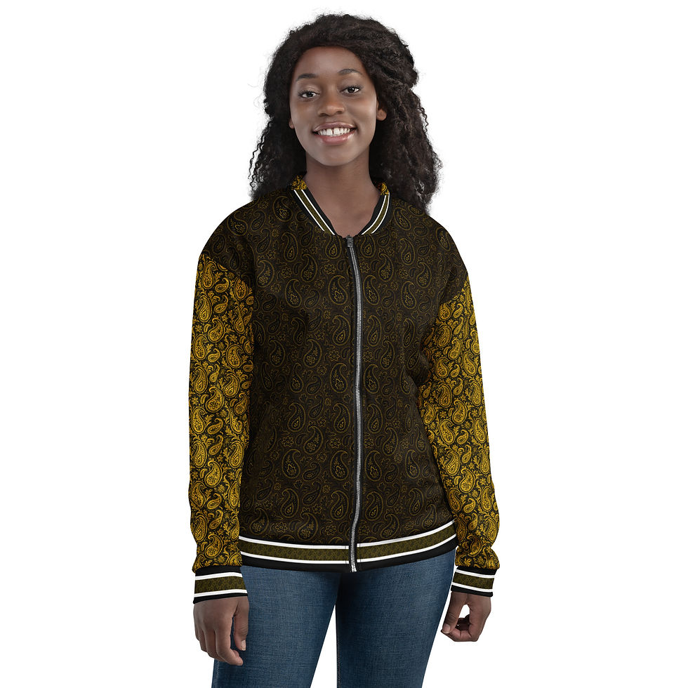 Thumbnail: Garuda VI (2-tone Gold Match) - Unisex Bomber Jacket