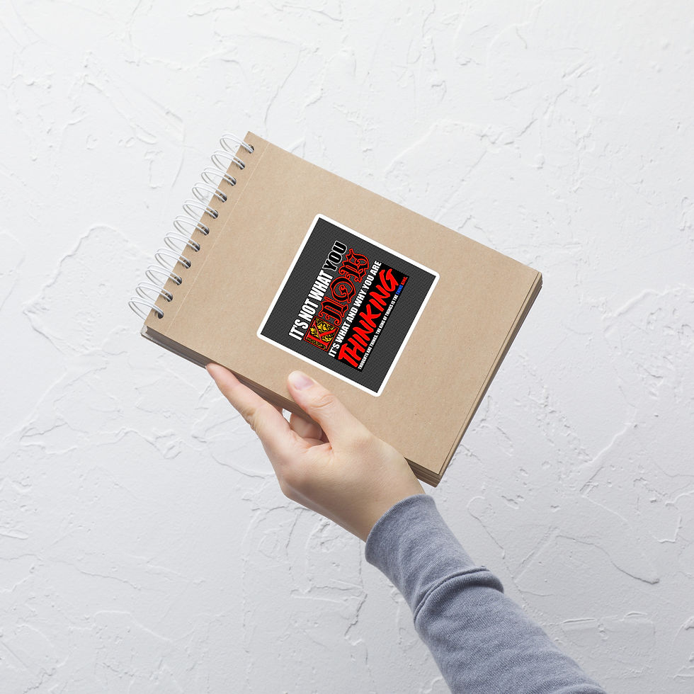 Thumbnail: It's Not What You KNOW (Whtletter/gray chain) - Bubble-free stickers 