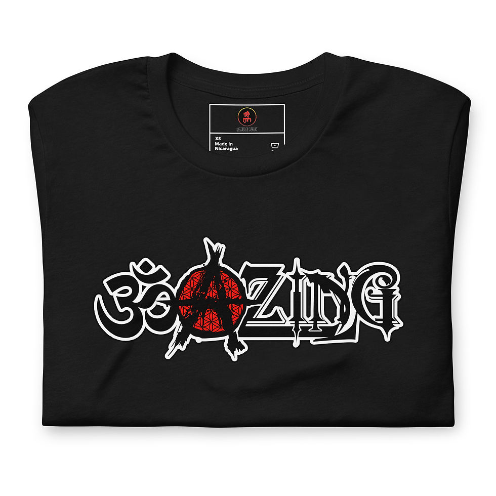 Thumbnail: OM-A-ZING (Blkletter/Red Dot) - Unisex t-shirt