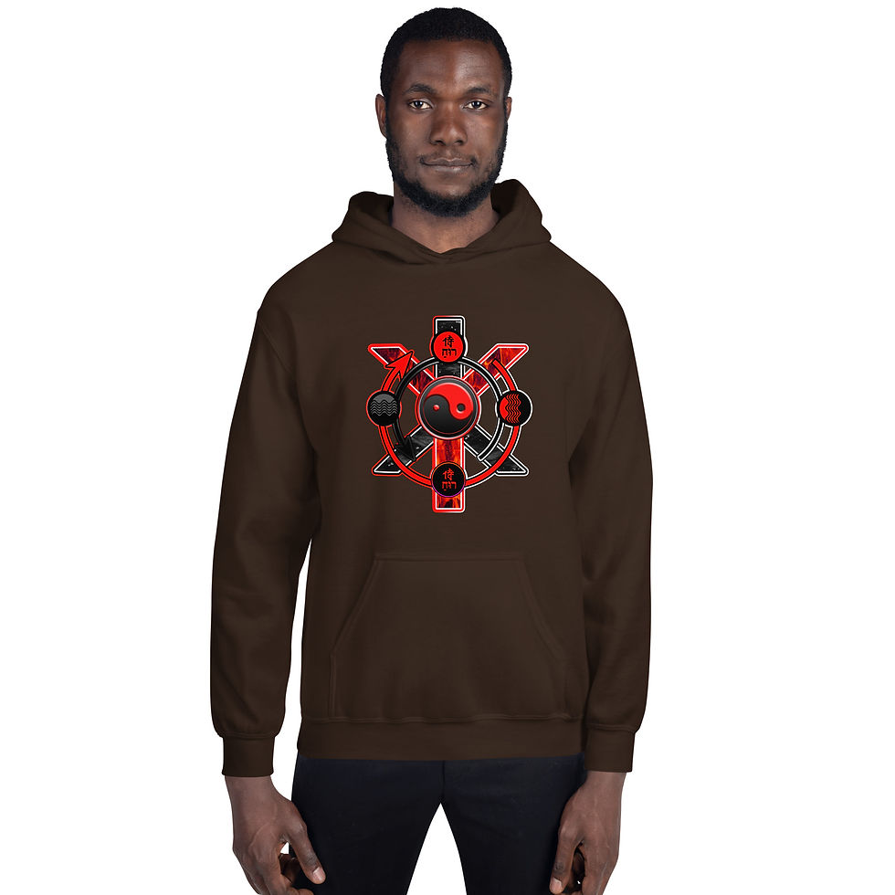 Thumbnail: BEING Symbol Classic (Redlight)  - Unisex Hoodie (Gildan 185)