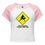 Thumbnail: Get Crossed At Your Own Risk - Women’s micro rib raglan baby tee