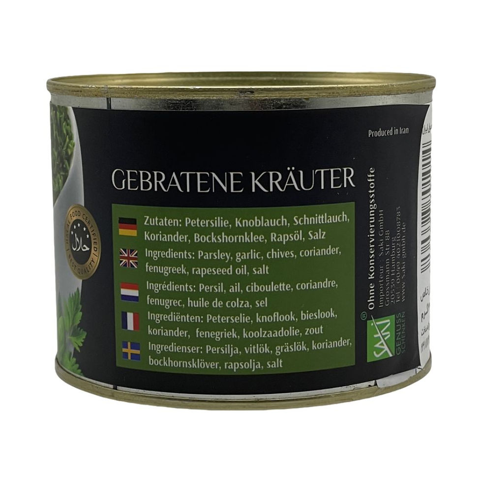 Miniaturbild: Khanum Khanuma Sabzi Sorkhshode für Ghorme Zutaten