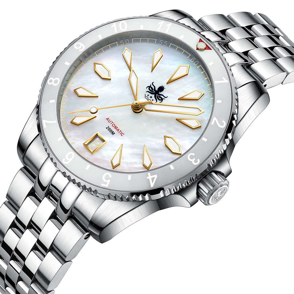 Miniatyrbild: Voyager Ø39mm Automatiskt Urverk  PY035E Pärlemorvit (Mother of Pearl)