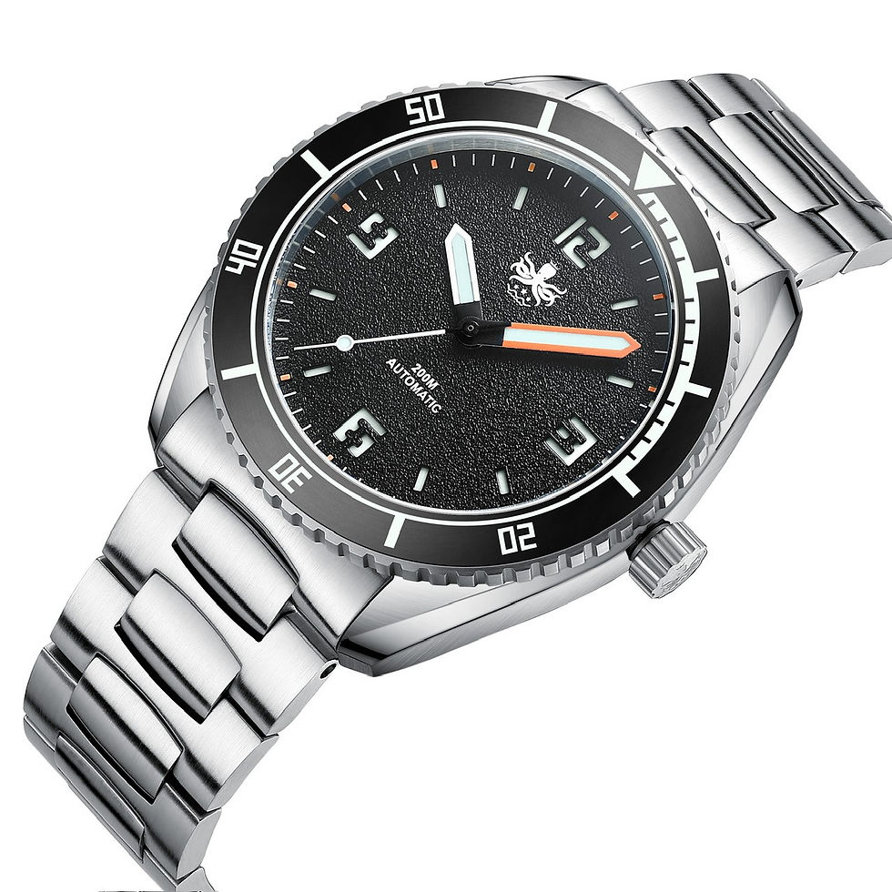 Miniaturebillede: Reef Master Ø42mm Automatisk Urværk PY047C Becksvart