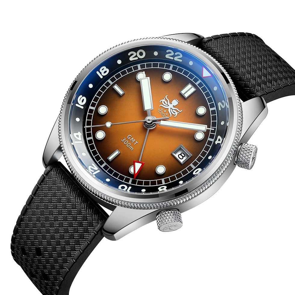 Thumbnail: Eagle Ray GMT Ø41mm Quartz Compressor PX023F Orange