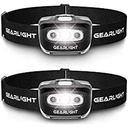 Gearhead Head Lamp for hiking set of 2