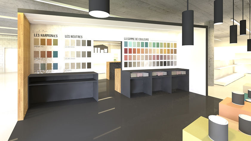 agencement magasin peinture matériaux sabag delémont