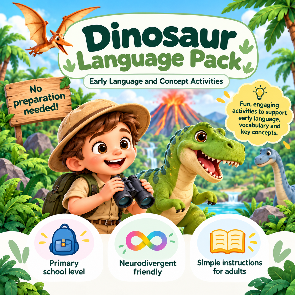 Dinosaur Language Pack | Early Language & Concepts