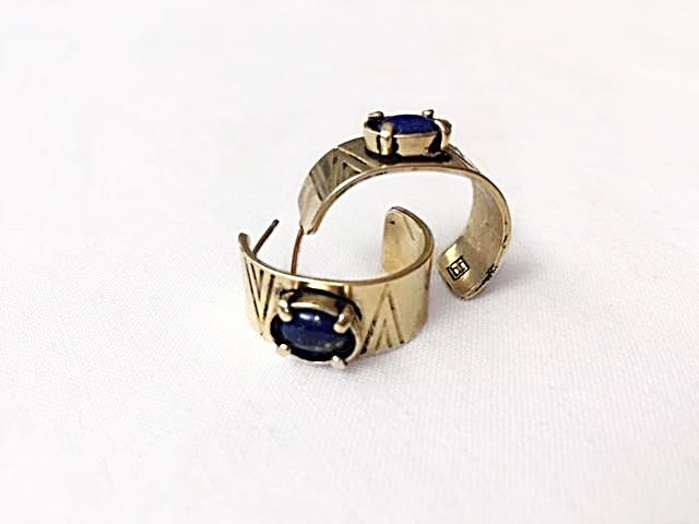 Miniature : boucles d'oreille INO or mat