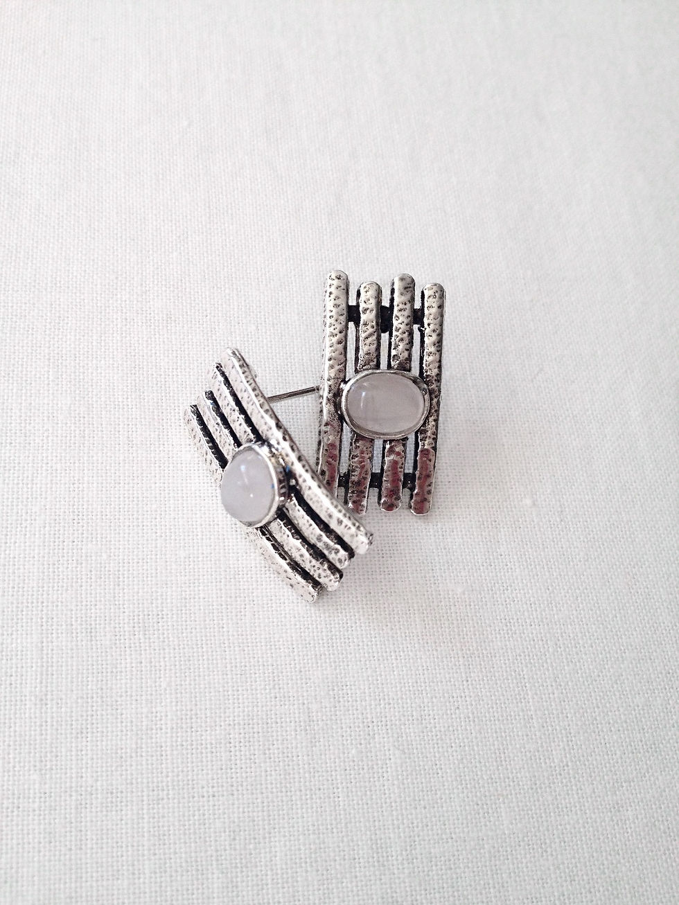 Miniature : boucles d'oreille MOORE argent antique 925