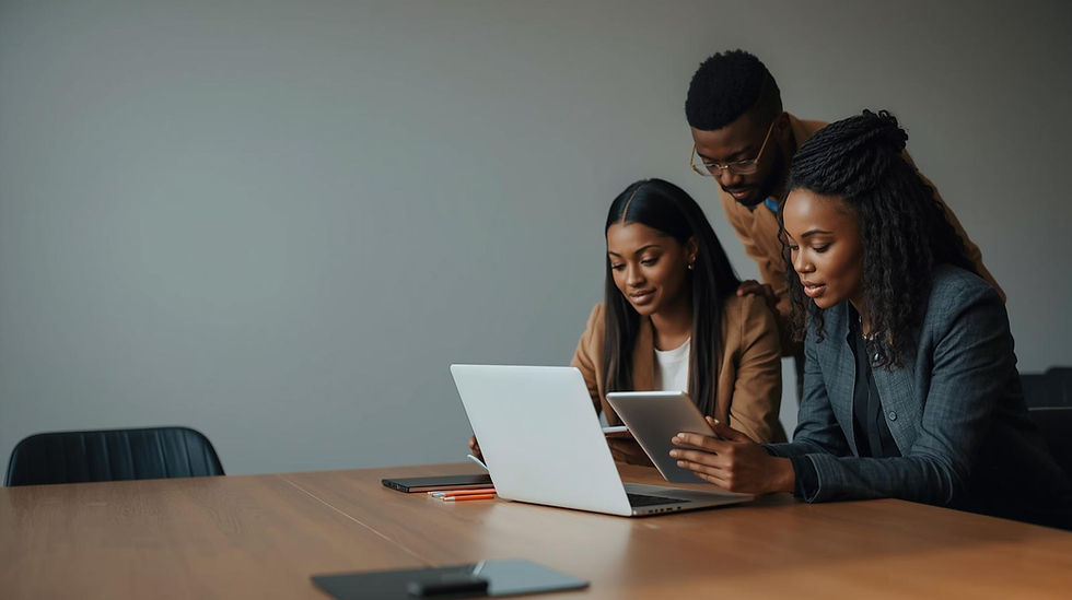 Nonprofit leadership reviewing monthly financial reports and bookkeeping dashboard