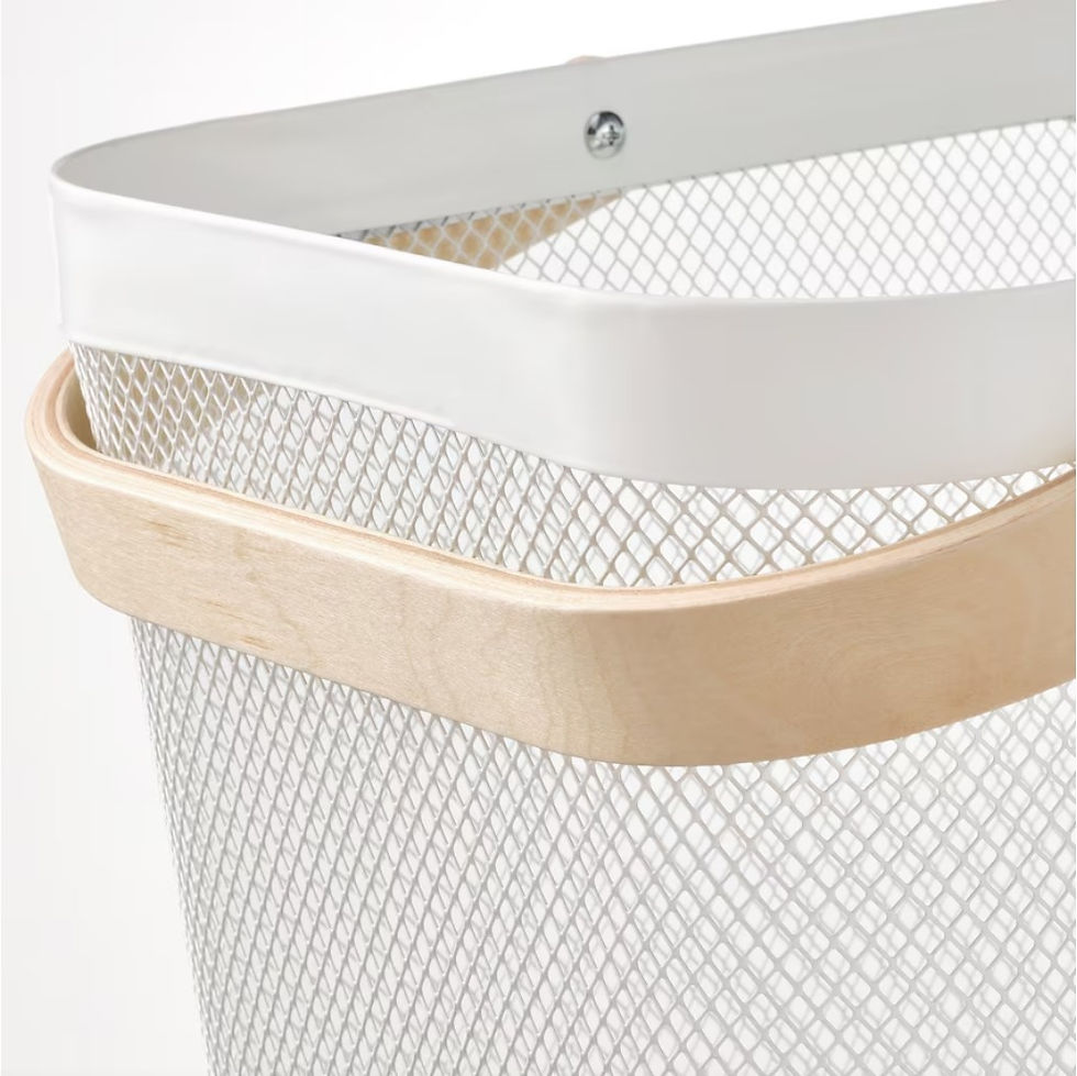 Thumbnail: RISATORP Basket, white, 10 ¾x16 ½x9 "