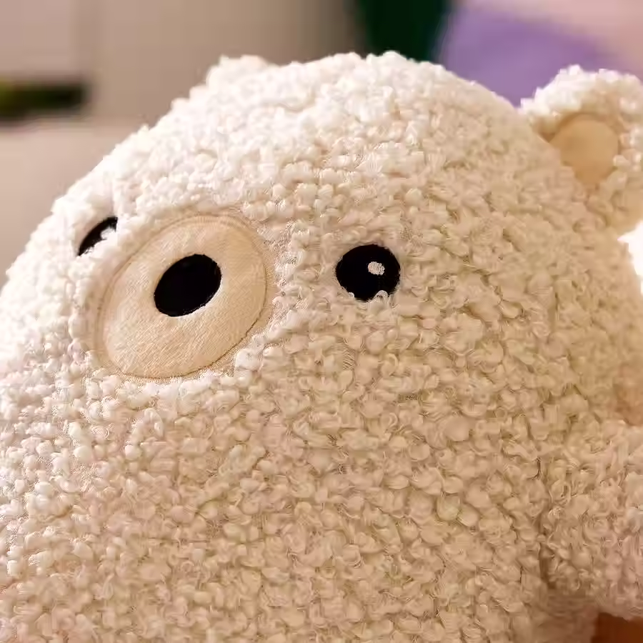 Thumbnail: GREJSIMOJS Soft toy, bear/off-white, 15 "