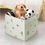 Thumbnail: REGNBROMS Box, forest animal pattern/multicolour, 33x38x33 cm
