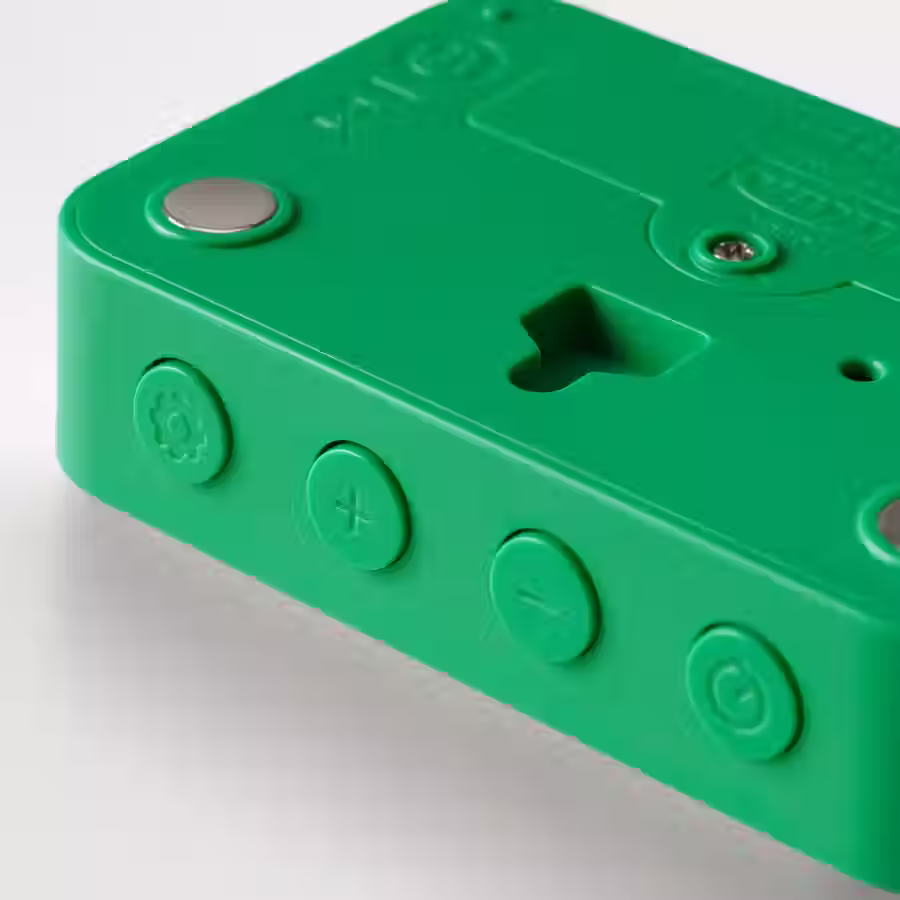 Thumbnail: LJUNGPIPARE Clock/timer, green, 3 1/4 x 2 3/4 "