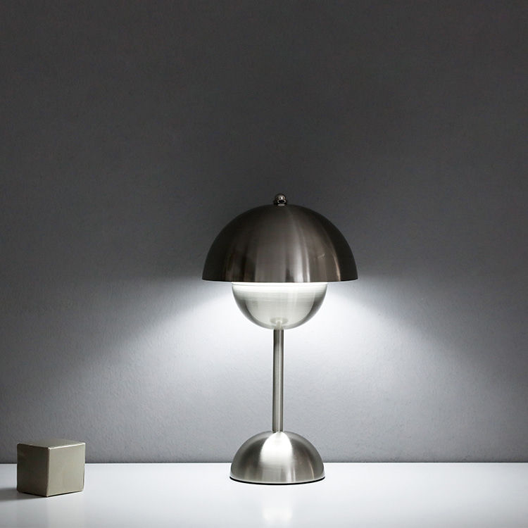 Thumbnail: HABOL, table lamp, silver, 11"