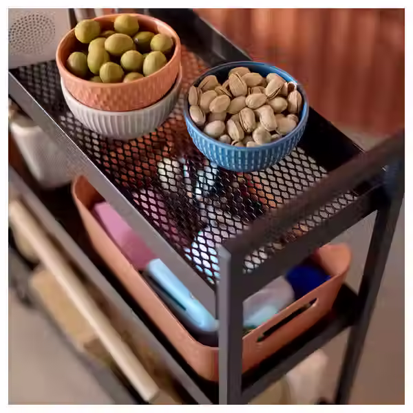 Thumbnail: NISSAFORS Utility cart, black, 19 7/8x7 1/2x26 3/8 "