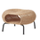 Thumbnail: [Floor Model] GAMLEHULT Footstool with storage, rattan/anthracite