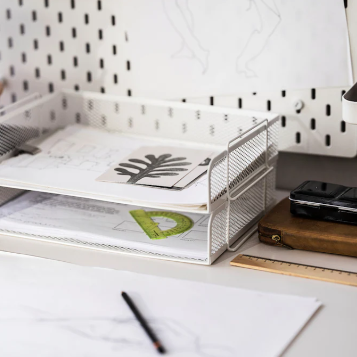 Thumbnail: DRONJONS Letter tray, white