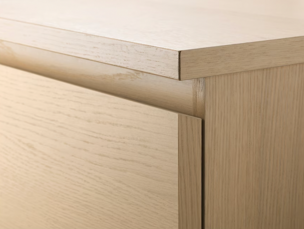 Thumbnail: MALM 4-drawer Chest, Oak, 31 1/2x39 3/8”