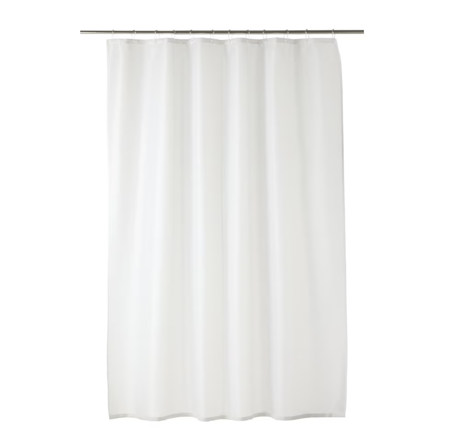 TARNAAN Shower curtain, white/white, 71x71 "