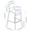 Thumbnail: STIG Bar stool with backrest, black/black 24 3/4"
