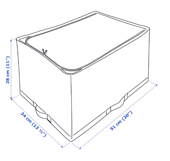 Thumbnail: STUK Storage case, white/gray, 13 ½x20x11 "