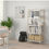 Thumbnail: EKENABBEN Open shelf unit, aspen/white27 1/2x13 3/8x60 5/8 "