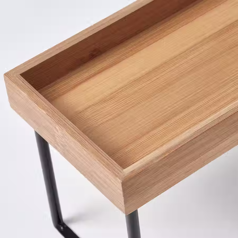Thumbnail: NALBLECKA Kitchen countertop organizer, metal/bamboo, 9x5 1/8x5 7/8 "