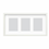 Thumbnail: RODALM Frame for 3 pictures, 21 ¾ x 11” (55x28 cm), White
