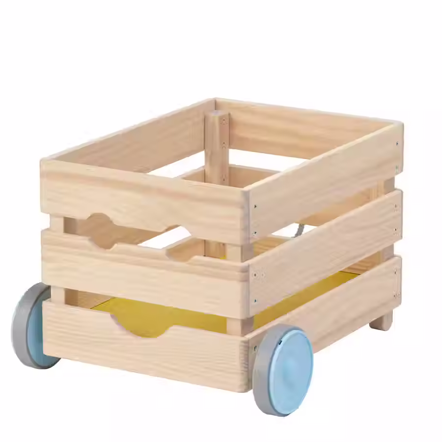 FLISAT Toy storage with casters, 15x16 7/8x11 3/8 "