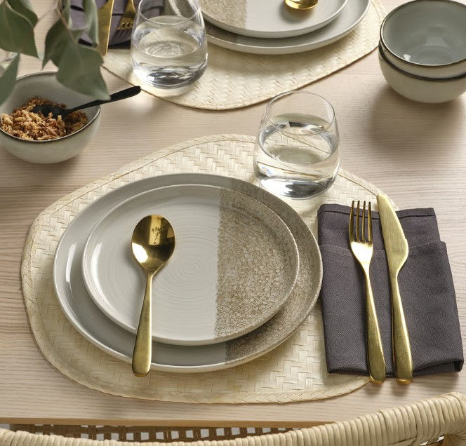 Thumbnail: KRUSTISTEL Side plate, patterned/light beige, 7 7/8″