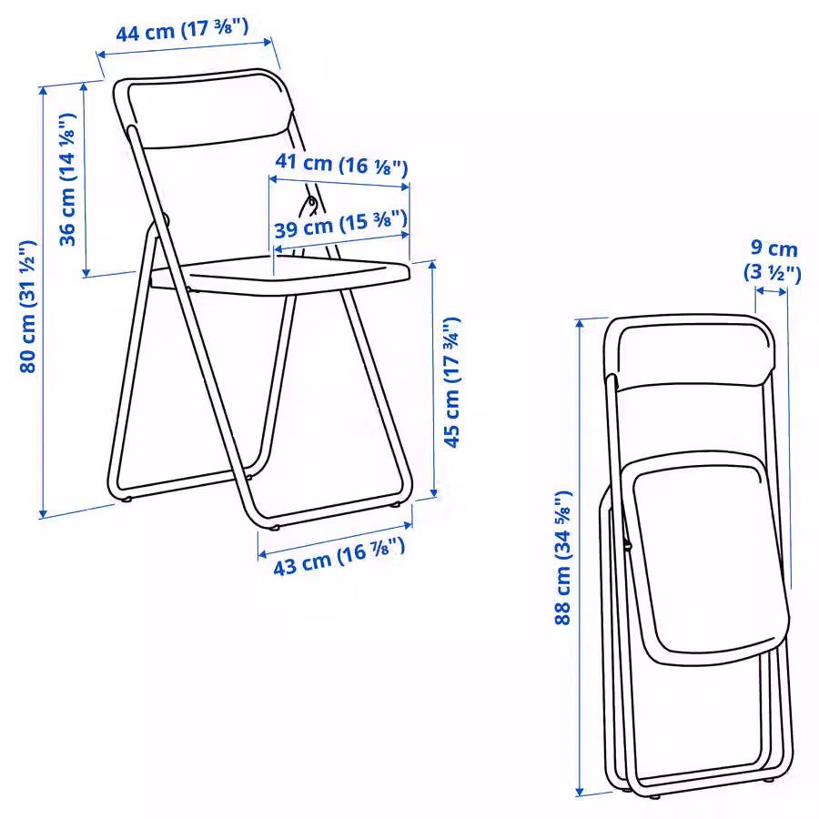 Thumbnail: VIHALS Folding chair, green