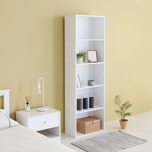 Thumbnail: EZBO  LEVEL BY LEVEL 5-tier bookshelf , White