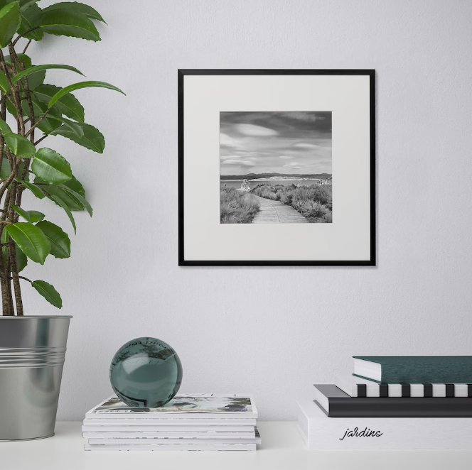 Thumbnail: LOMVIKEN Frame, 12 1/2 x 12 1/2” (32x32 cm), Black